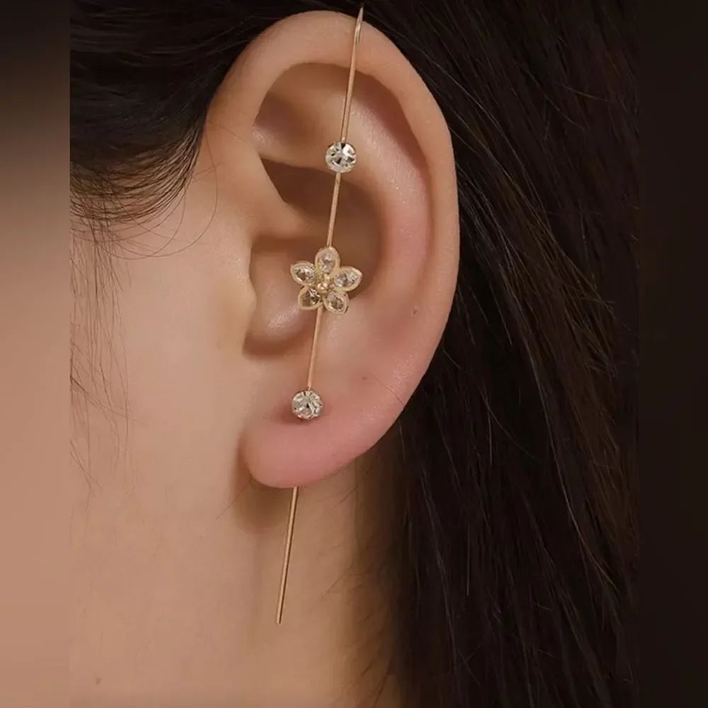 Flower cuff Earring S1242